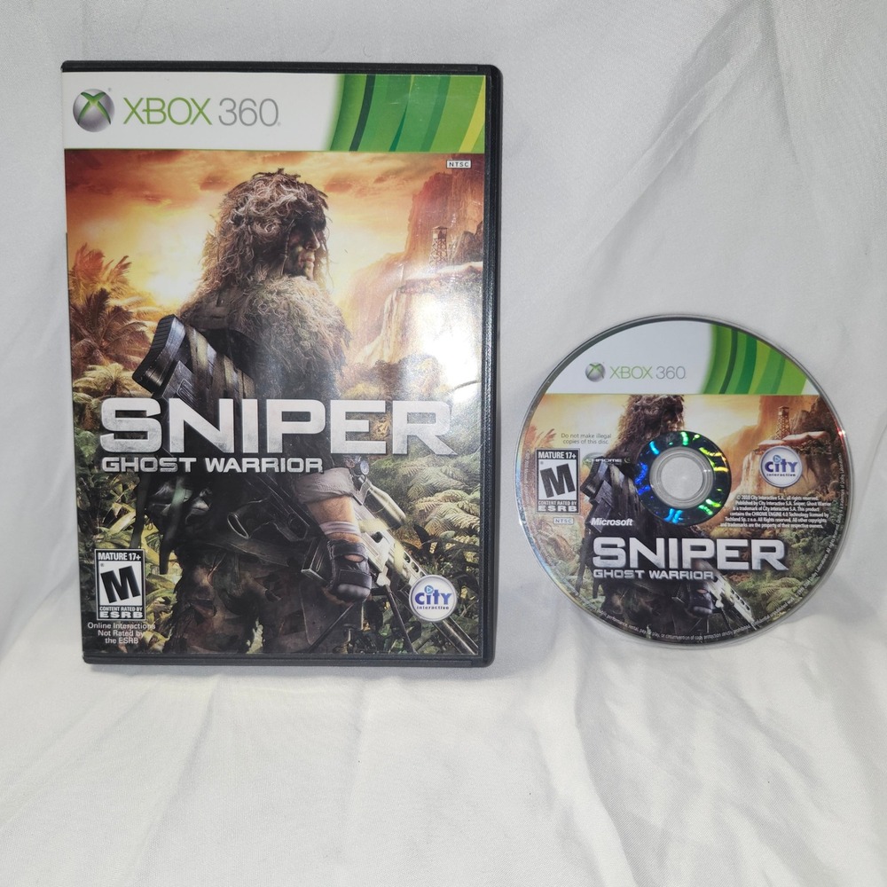 Sniper Ghost Warrior Xbox‎ 360 Tactical Shooter Video Game City Interactive NTSC